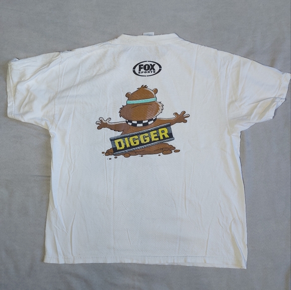 Mid 2000s Fox Gopher Cam Digger NASCAR Racing T-shirt Vintage, Large - Picture 5 of 10